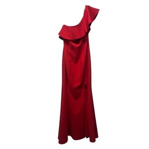NWT Likely Kane Gown One-Shoulder Scarlet